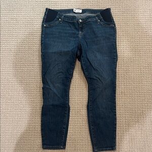 GAP Women's Maternity Deep Indigo Skinny Jeans